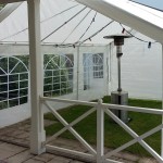 partytent 6x4m patioheater